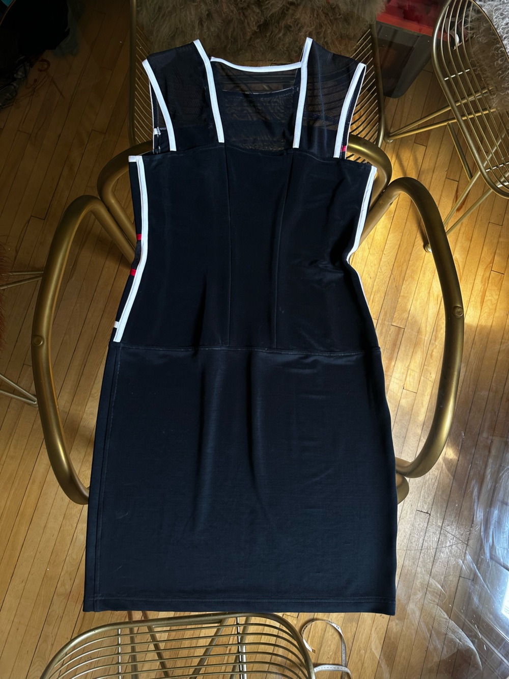VINTAGE Joseph Ribkoff Geometric Mondrian-Style 2-Piece Dress & Duster Set - Picture 3 of 16